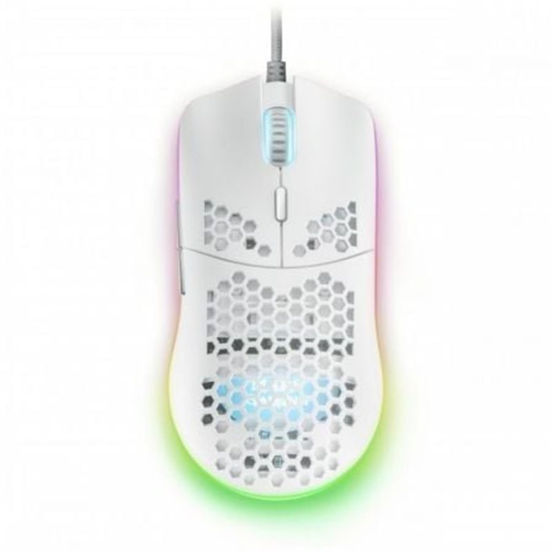 Rat�n Gaming Mars Gaming MMAXW/ Hasta 12400DPI/ Blanco