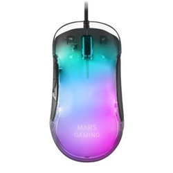 Rat�n Gaming Mars Gaming MMGLOW/ Hasta 12800DPI/ Negro