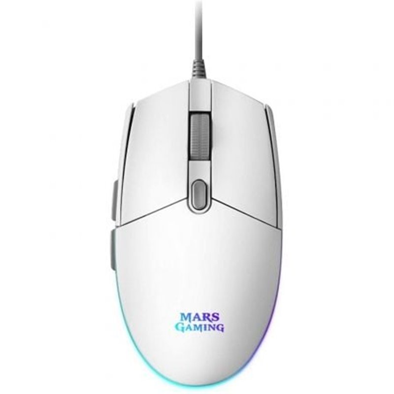 Rat�n Gaming Mars Gaming MMGW/ Hasta 3200 DPI/ Blanco