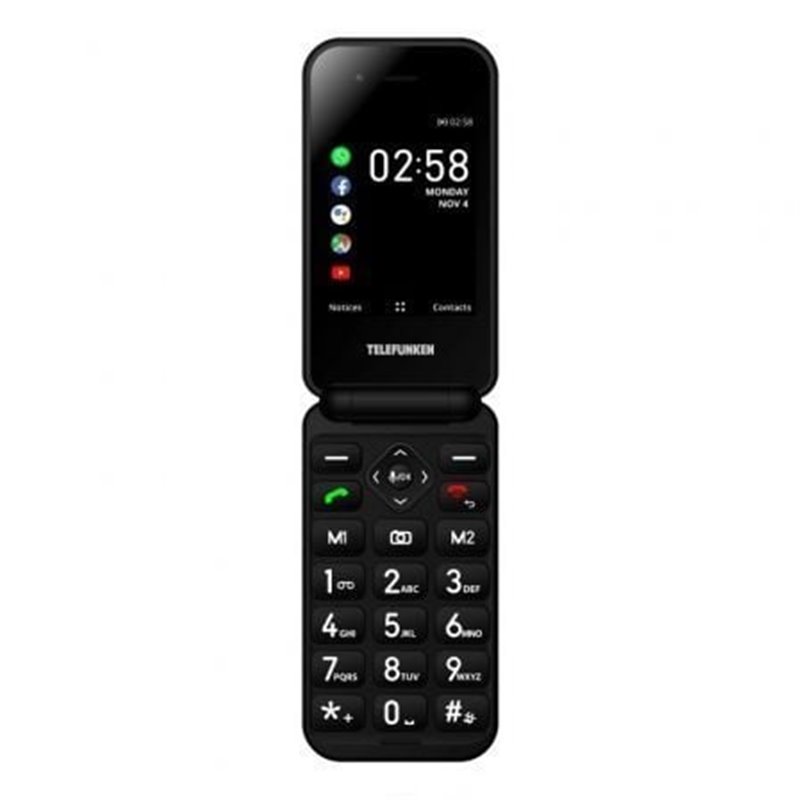 Tel�fono M�vil Telefunken S740 para Personas Mayores/ Negro