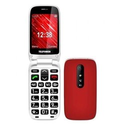 Tel�fono M�vil Telefunken S445 para Personas Mayores/ Rojo