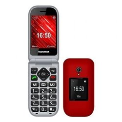 Tel�fono M�vil Telefunken S460 para Personas Mayores/ Rojo