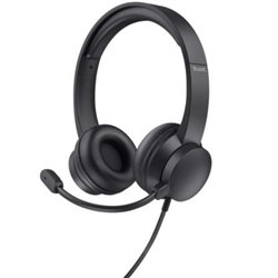 Auriculares Trust Ayda/ con Micr�fono/ Jack 3.5/ Negros