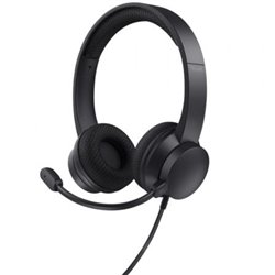 Auriculares Trust Ayda/ con Micr�fono/ USB/ Negros