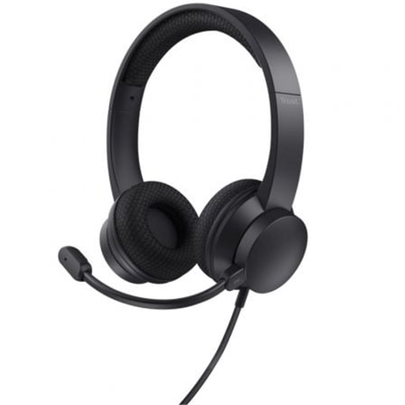 Auriculares Trust Ayda/ con Micr�fono/ USB/ Negros