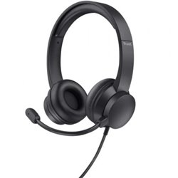 Auriculares Trust HS-201 USB/ con Micr�fono/ USB/ Negros