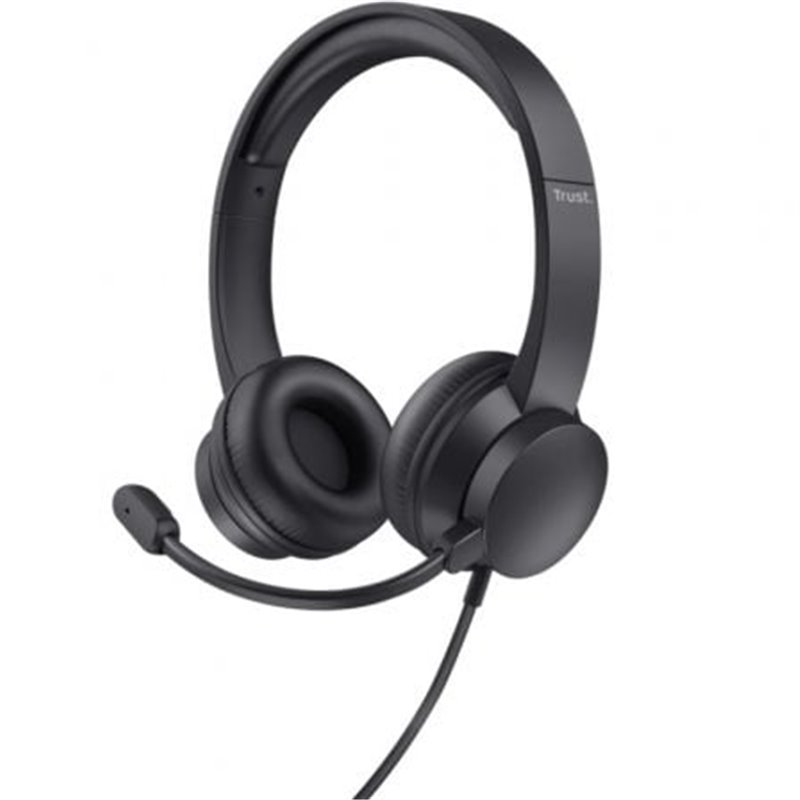 Auriculares Trust HS-201 USB/ con Micr�fono/ USB/ Negros