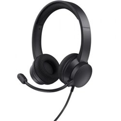 Auriculares Trust HS-260/ con Micr�fono/ USB/ Negros