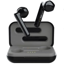 Auriculares Bluetooth Trust Primo Touch con estuche de carga/ Autonom�a 4h/ Negros