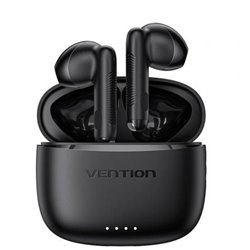 Auriculares Bluetooth Vention ELF E03 NBHB0 con estuche de carga/ Autonom�a 6h/ Negros