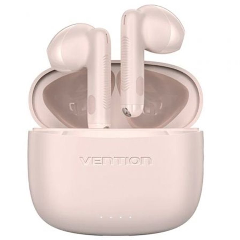 Auriculares Bluetooth Vention ELF E03 NBHP0 con estuche de carga/ Autonom�a 6h/ Rosa