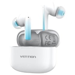 Auriculares Bluetooth Vention ELF E04 NBIW0 con estuche de carga/ Autonom�a 6h/ Blancos