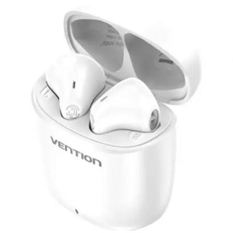 Auriculares Bluetooth Vention NBGW0 con estuche de carga/ Autonom�a 7h/ Blancos