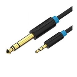 Cable Est�reo Vention BABBD/ Jack 6.5 Macho - Jack 3.5 Macho/ 50cm/ Negro