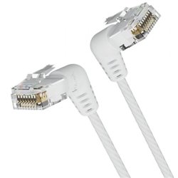 Cable de Red RJ45 UTP Vention IBOWF Cat.6A/ 1m/ Cabeza Rotatoria 360�/ Blanco