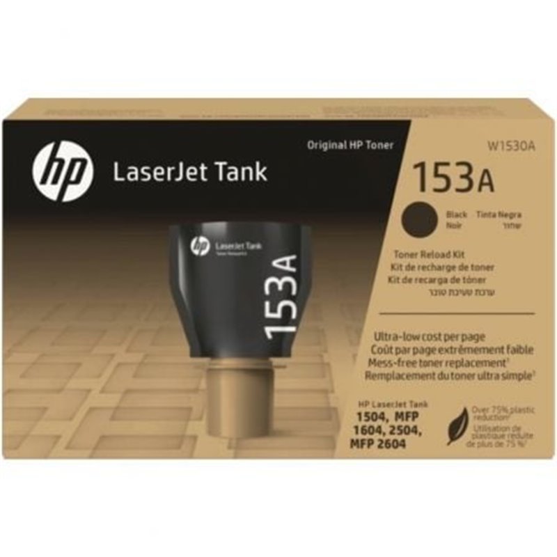 Kit de Recarga T�ner Original Laserjet Tank n�153A/ Negro