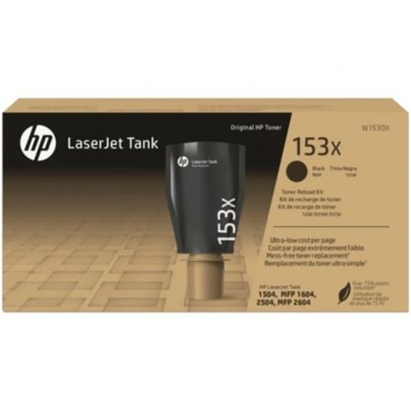 Kit de Recarga T�ner Original Laserjet Tank n�153X Alta Capacidad/ Negro