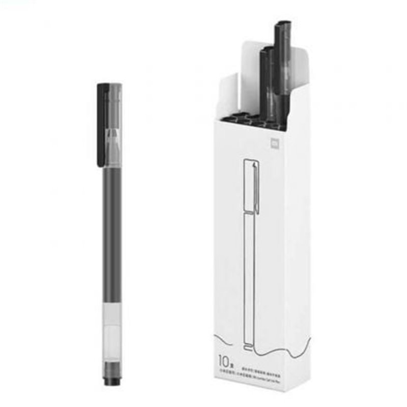 Bol�grafos de Tinta de Gel Xiaomi Mi High-Capacity Gel Pen/ 10 unidades/ Negros