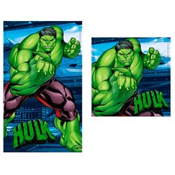 Set 2 toallas ba�o Hulk Marvel algodon