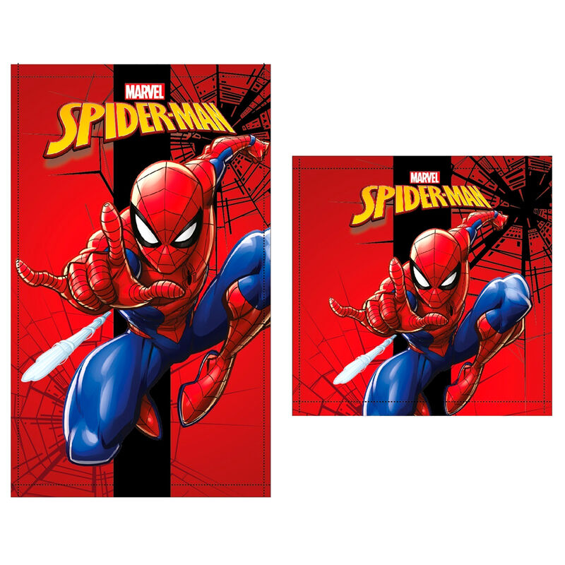 Set 2 toallas ba�o Spiderman Marvel algodon