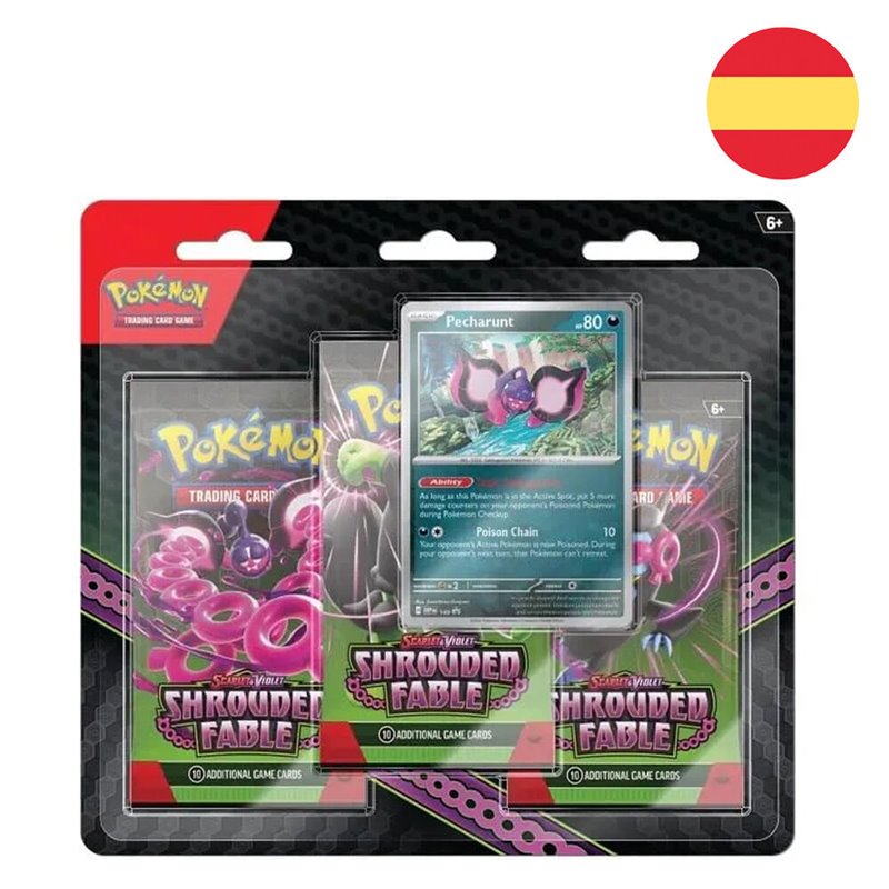 Blister juego cartas coleccionables Fabula Sombria Escarlata y Pupura Pokemon espa�ol surtido