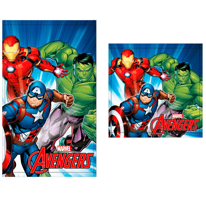 Set 2 toallas ba�o Vengadores Avengers Marvel algodon