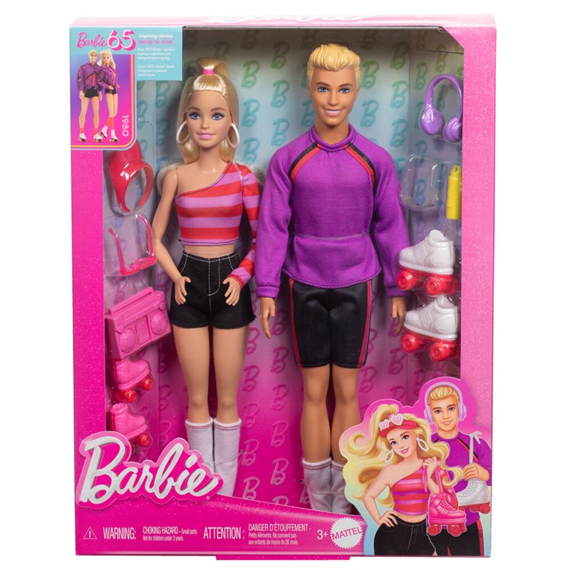 Blister 2 mu�ecos Barbie y Ken Patinadores Barbie