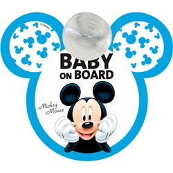 Se�al coche baby on board Mickey Disney