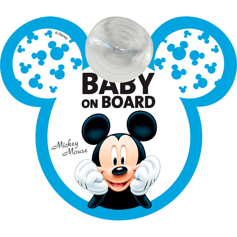 Se�al coche baby on board Mickey Disney