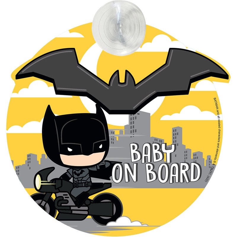 Se�al coche baby on board Batman DC Comics