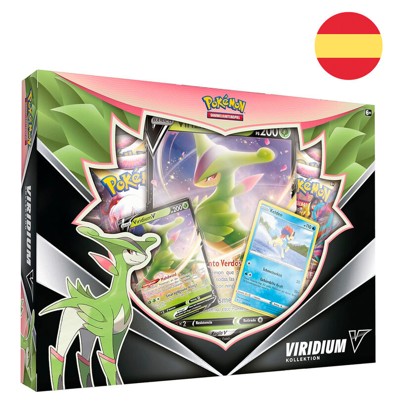 Blister juego cartas coleccionables Virizion V Pokemon Espa�ol