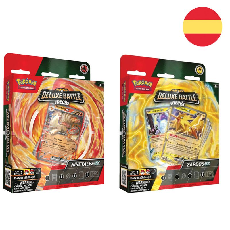 Baraja juego cartas coleccionables Pokemon espa�ol surtido