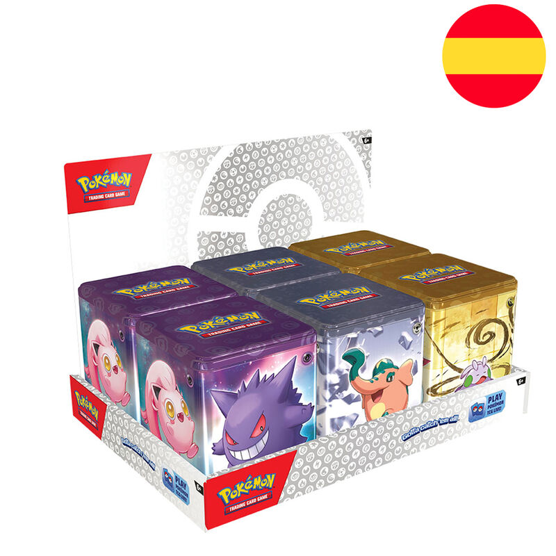 Lata apilable juego carlas coleccionables Pokemon espa�ol surtido