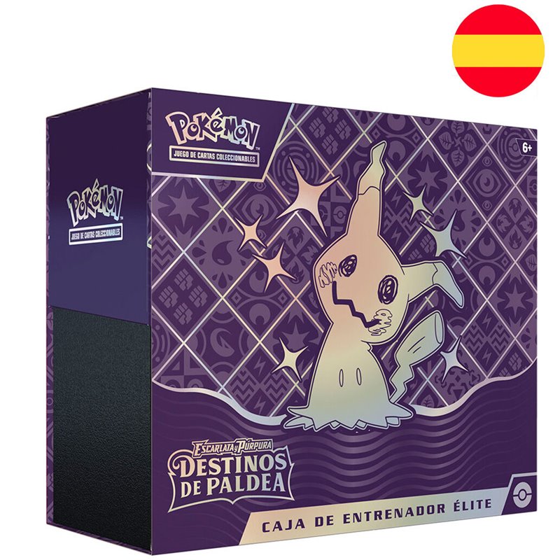 Estuche juego cartas coleccionables Destinos de Paldea Escarlata y Purpura Pokemon Espa�ol