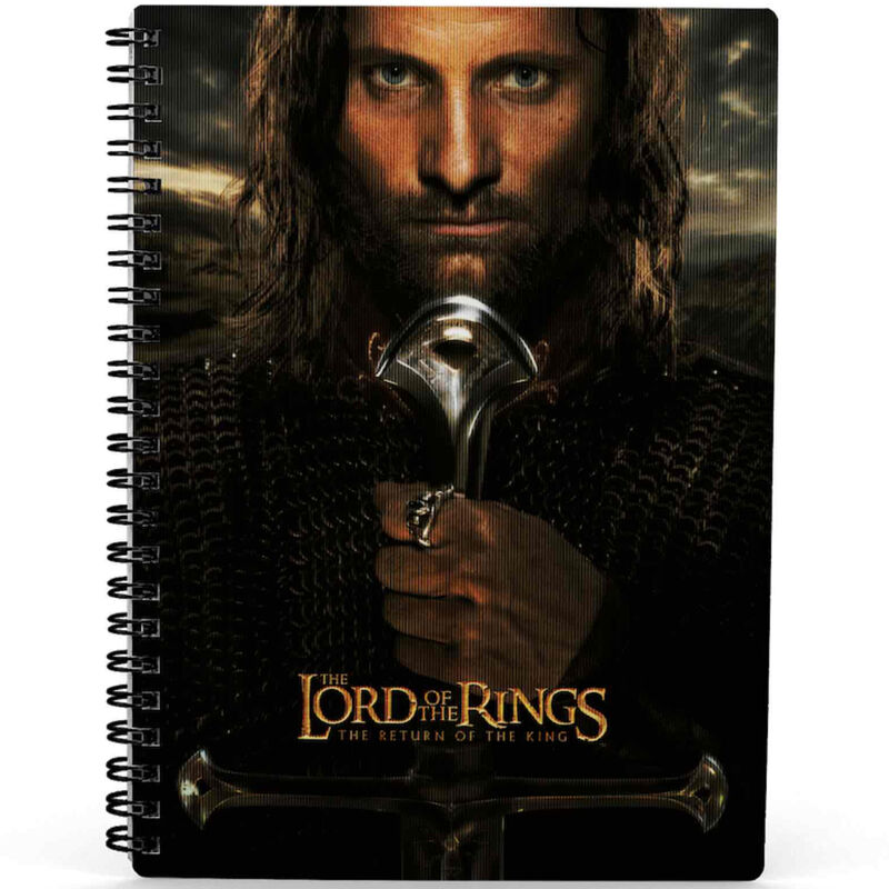 Cuaderno 3D Aragorn El Se�or de los Anillos