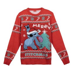 Jersey punto navide�o Stitch Disney adulto