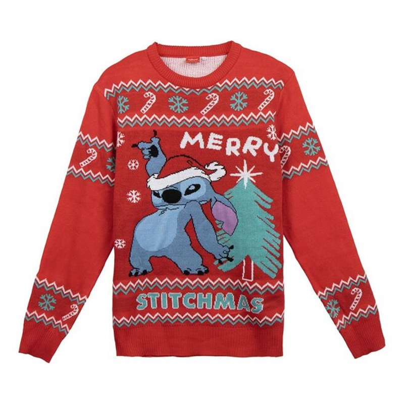 Jersey punto navide�o Stitch Disney adulto