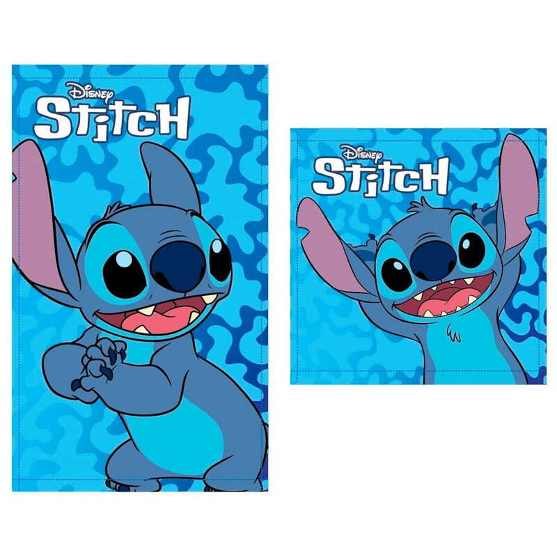 Set 2 toallas ba�o Stitch Disney algodon