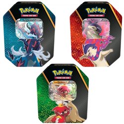 Expositor 6 latas met�licas juego cartas coleccionables Summer V Espada y Escudo Pokemon surtido espa�ol