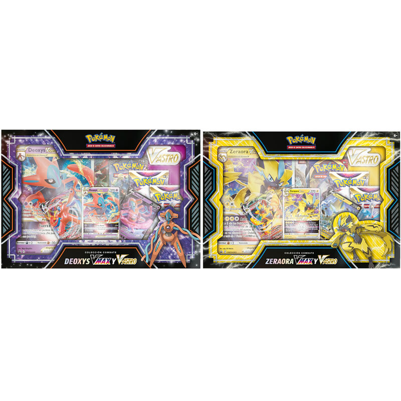 Pack 6 blisters Juego Cartas Coleccionables Deoxys Vmax & Zeraora Vmax Pokemon surtido espa�ol