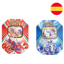 Lata juego cartas coleccionables Pokemon surtido espa�ol