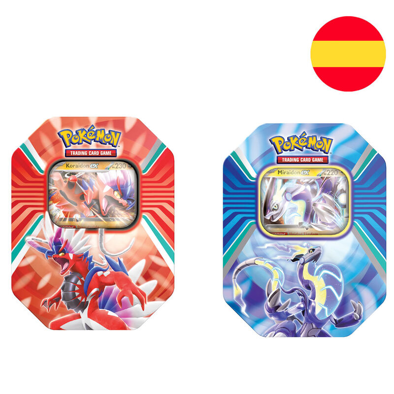 Lata juego cartas coleccionables Pokemon surtido espa�ol