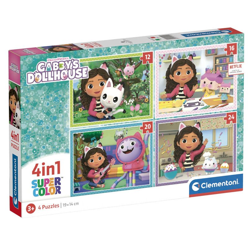 Puzzle La Casa de Mu�ecas de Gabby 12-16-20-24pzs