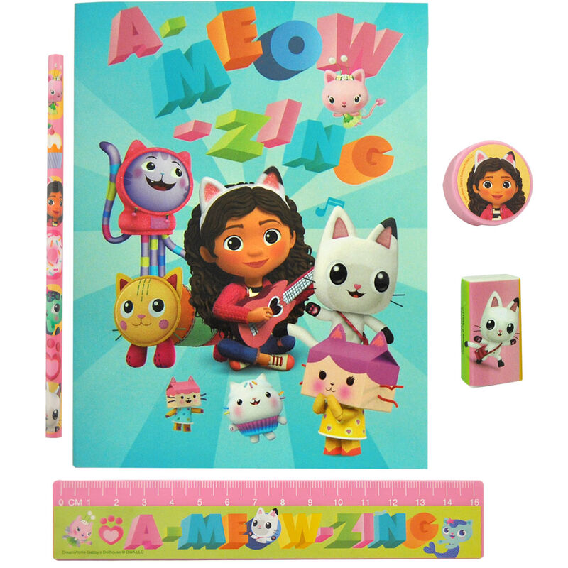 Set papeleria La Casa de Mu�ecas de Gabby 5pzs