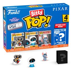 Blister 4 figuras Bitty POP Disney Pixar Wall-E