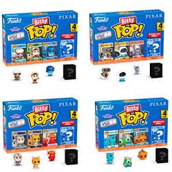 Blister 4 figuras Bitty POP Disney Pixar surtido