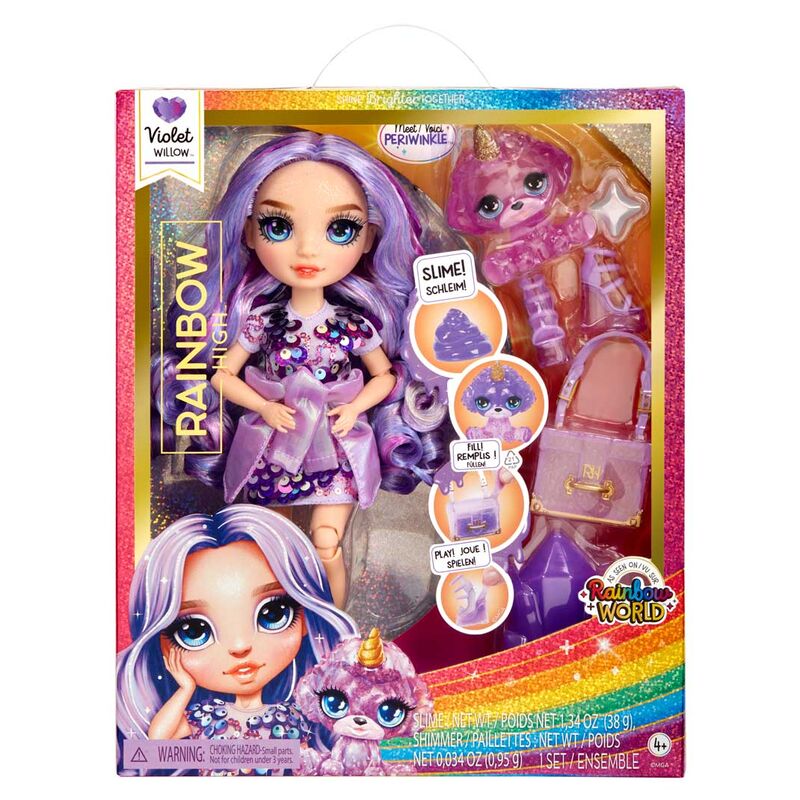 Mu�eca Violet Rainbow World Rainbow High 25cm