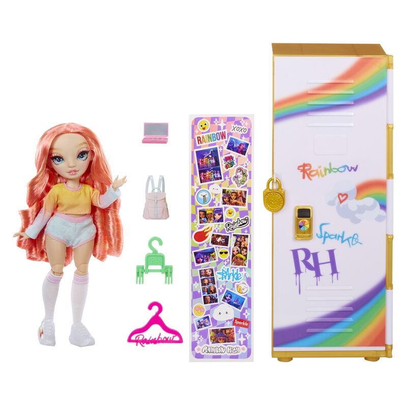 Playset mu�eca con taquilla Rainbow High