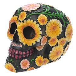 Figura Calavera D�a de los Muertos Margaritas 11cm