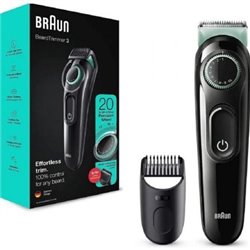 Cortabarbas Braun Beardtrimmer Series 3000 BT3323/ con Bater�a/ 1 Accesorio